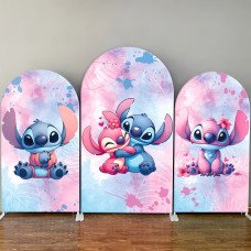 Lilo & Stitch Theme Arch Backdrop Cover for Kids Birthday Party