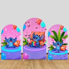 JY1269 Neon Party Stitch Arch Backdrop Cover, Elastic Fabric Background for Vibrant & Festive Themed Party