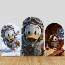 JY1414 Steampunk Donald Duck Arch Backdrop Cover, Elastic Fabric Background for Kids Adventure Party JY1414 Steampunk Donald Duck Arch Backdrop Cover, Elastic Fabric Background for Kids Adventure Party