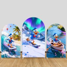 JY1415 Extreme Sports Donald Duck Arch Backdrop Cover, Elastic Fabric Background for Kids Outdoor Party JY1415 Extreme Sports Donald Duck Arch Backdrop Cover, Elastic Fabric Background for Kids Outdoor Party