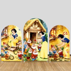 JY1483 Fairy Tale Cottage Snow White Arch Backdrop Cover, Elastic Fabric Background for Girls Domestic Party JY1483 Fairy Tale Cottage Snow White Arch Backdrop Cover, Elastic Fabric Background for Girls Domestic Party