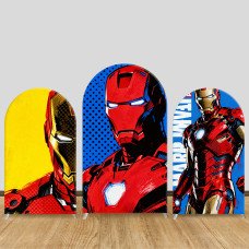 JY1564 Pop Art Style Iron Man Arch Backdrop Cover, Elastic Fabric Background for Trendy Party JY1564 Pop Art Style Iron Man Arch Backdrop Cover, Elastic Fabric Background for Trendy Party