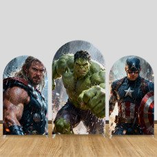JY1588 Marvel Heroes Rainy Battle Style Arch Backdrop Cover, Elastic Fabric Background for Adventure Party JY1588 Marvel Heroes Rainy Battle Style Arch Backdrop Cover, Elastic Fabric Background for Adventure Party