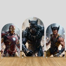 JY1590 Marvel Heroes Rainy Battle Style Arch Backdrop Cover, Elastic Fabric Background for Superhero Party JY1590 Marvel Heroes Rainy Battle Style Arch Backdrop Cover, Elastic Fabric Background for Superhero Party