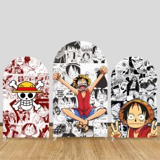 JY335 One Piece Luffy Manga Style Arch Backdrop Cover Elastic Fabric Anime Birthday Decoration