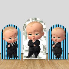JY634 The Boss Baby Dollar Bill Arch Backdrop Cover, Elastic Fabric Arch for Kids Birthday, Party Decoration